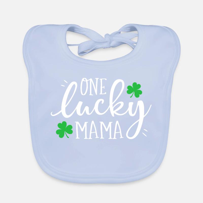 One Lucky Mama Clover Tee Organic Baby Bibs