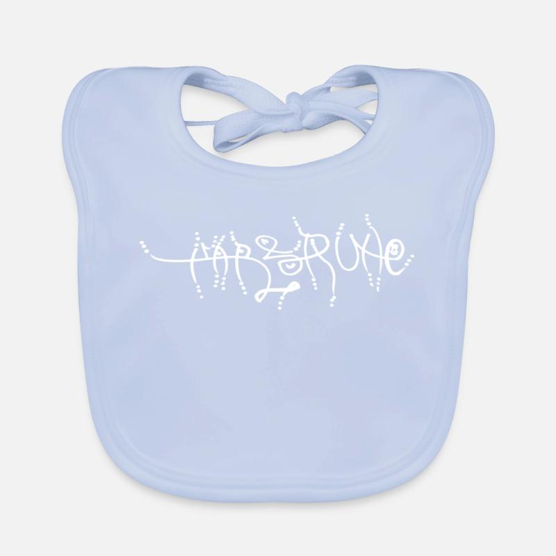 Karlsruhe Graffiti Gift Idea and Souvenir Organic Baby Bibs