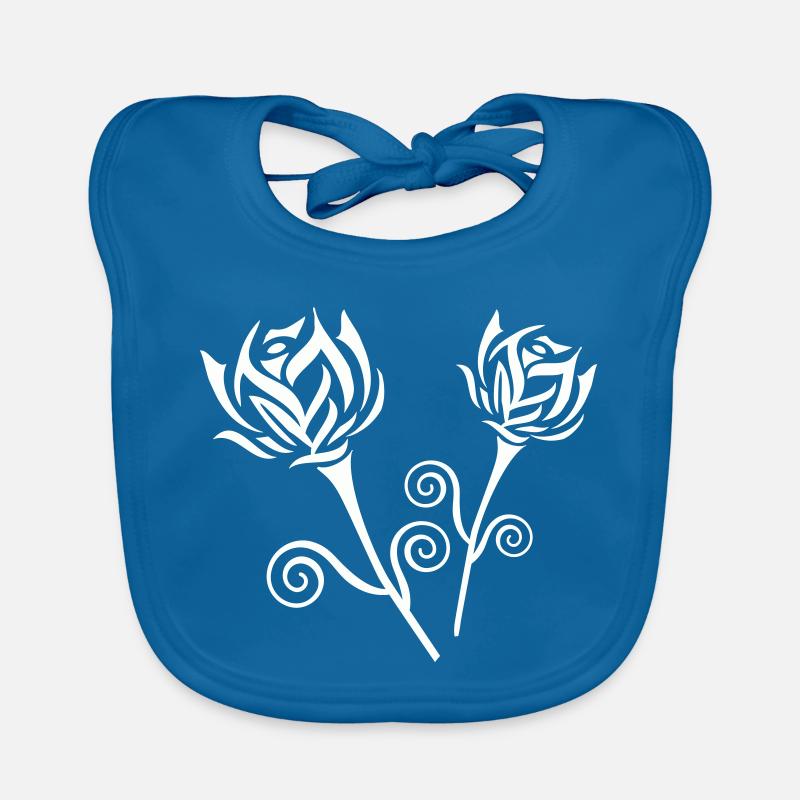 Roses Organic Baby Bibs