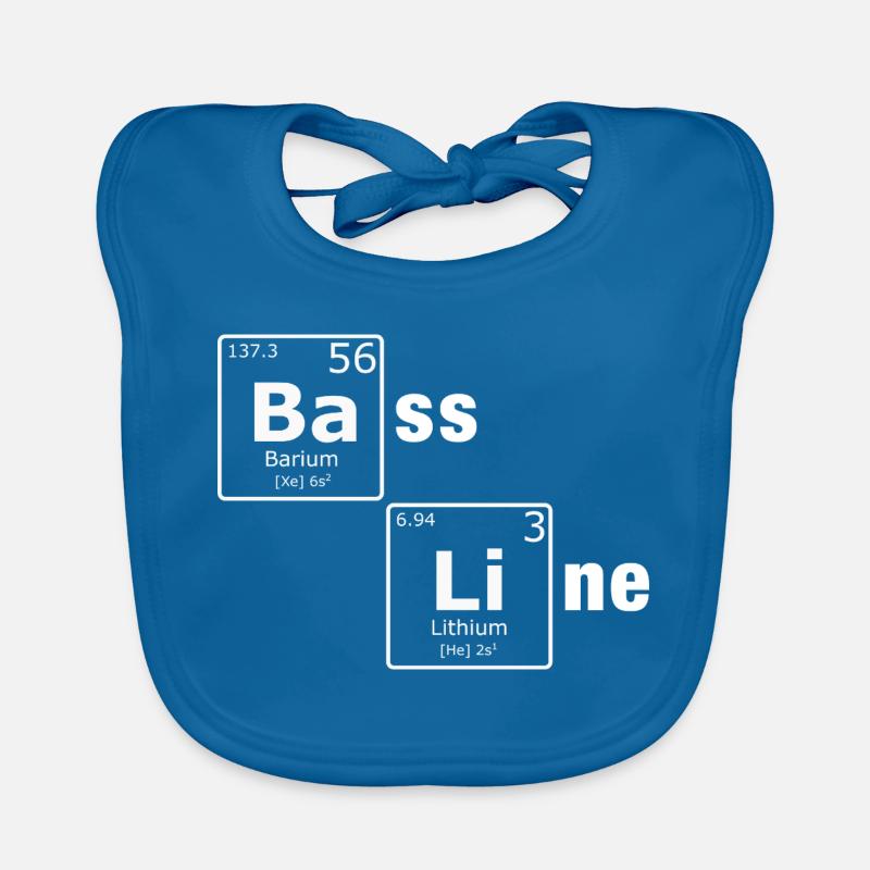 Ligne de basse PSE Éléments du tableau périodique Nerd Bavoir bio Bébé
