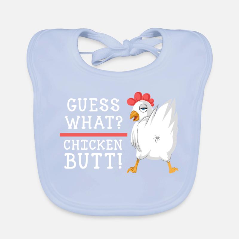 Devinez quoi, chemise en cul de poulet Bavoir bio Bébé