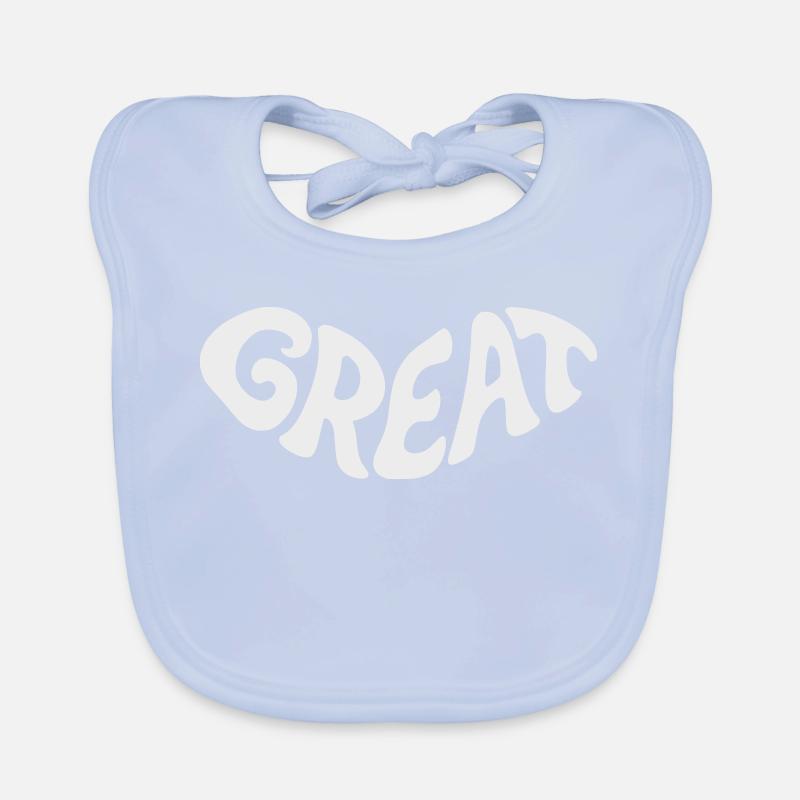 Un excellent design de mots bubbel Bavoir bio Bébé