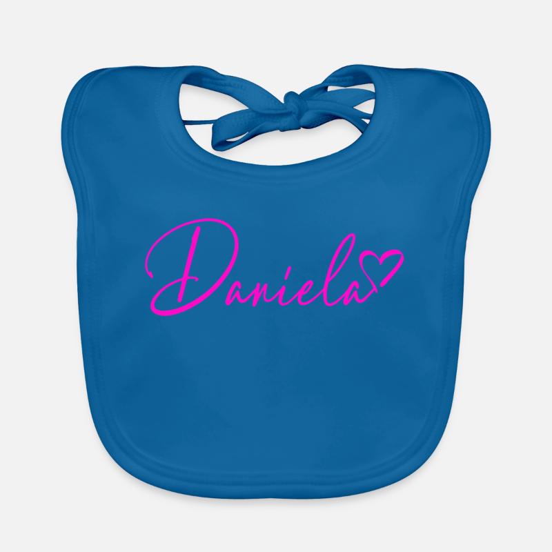 Daniela Signature Neon Pink Organic Baby Bibs