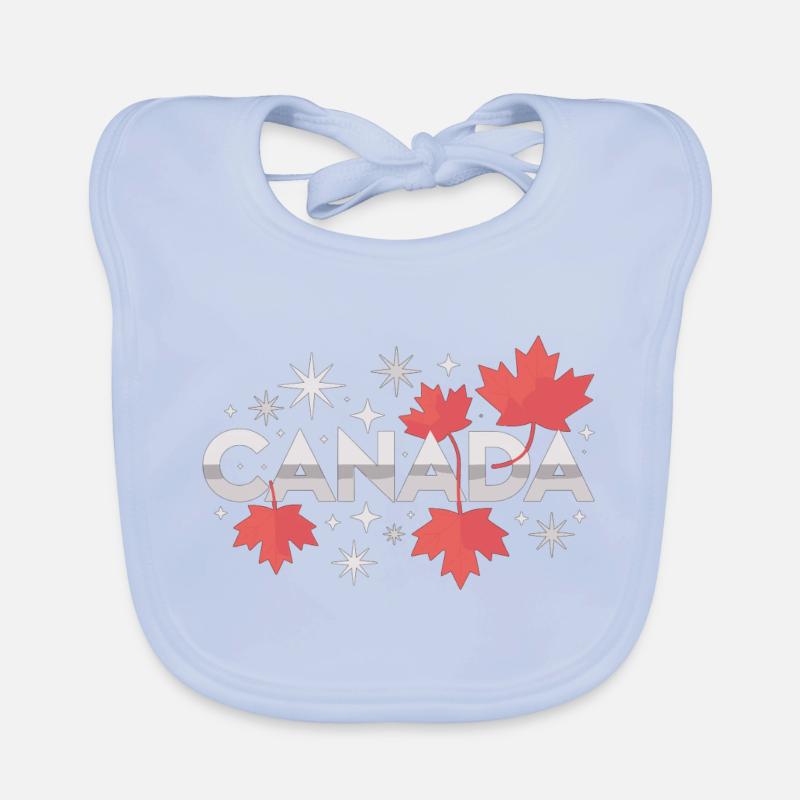 Idée cadeau pour la feuille d’érable du Canada Bavoir bio Bébé