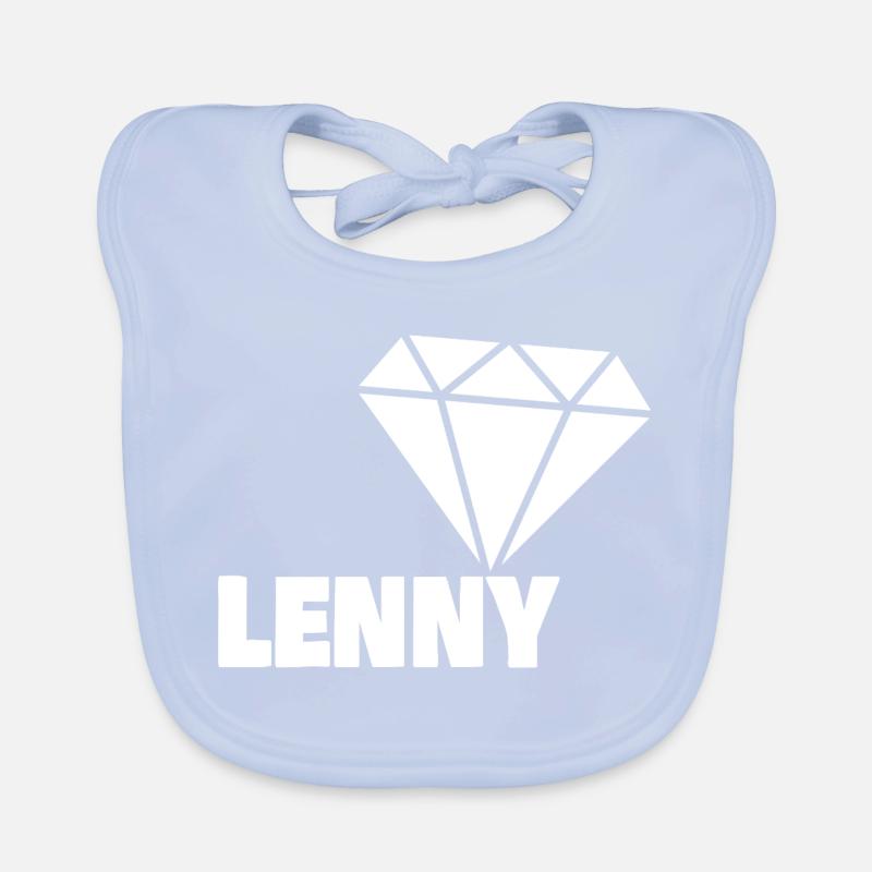Lenny als Diamant Baby Bio-Lätzchen