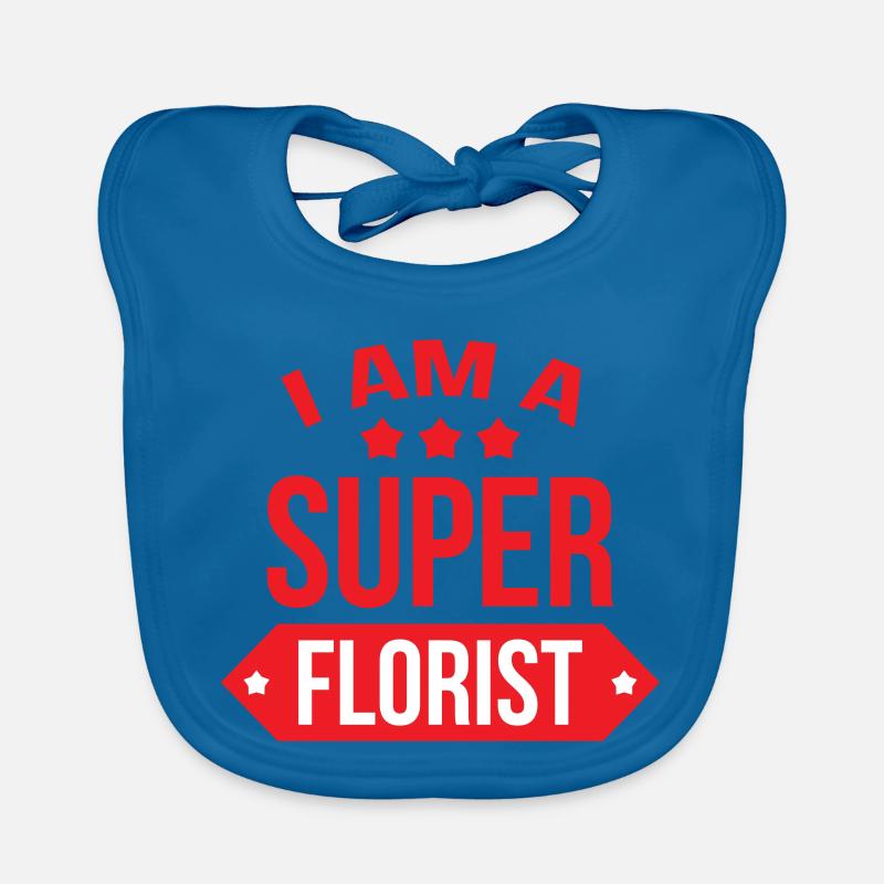 Super Florist profession passion flowers Organic Baby Bibs