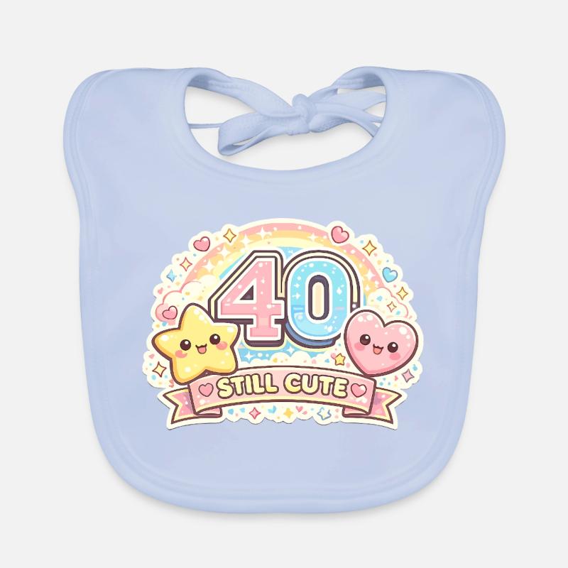 40 Still Cute – Kawaii Jubel Baby Bio-Lätzchen