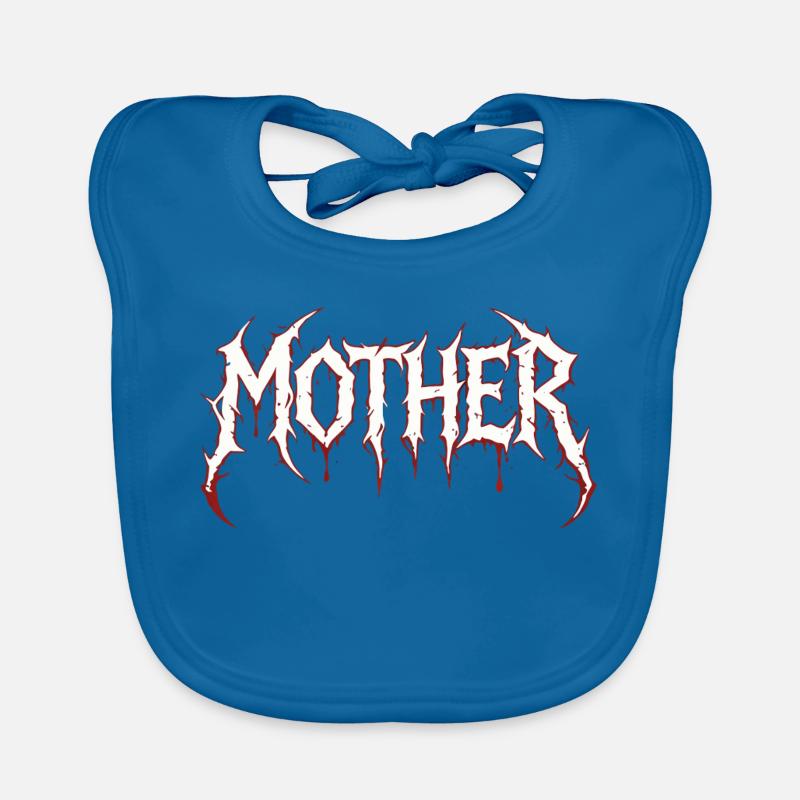 Metal Mutter Rock Musik Hardcore Mama Design Baby Bio-Lätzchen