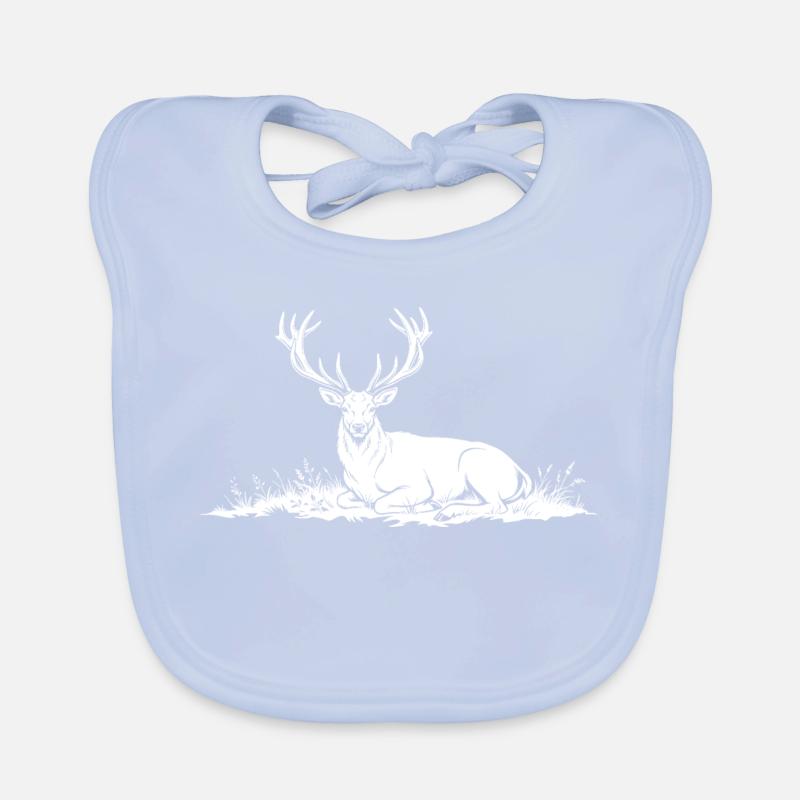 Cerf Bavoir bio Bébé