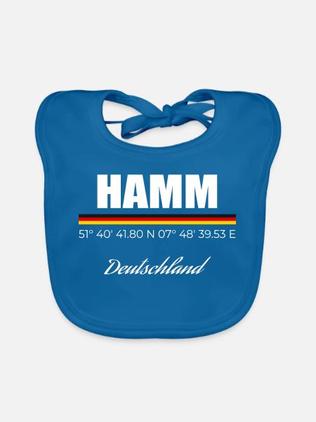 Hamm - Baby Bio-Lätzchen - Pfauenblau