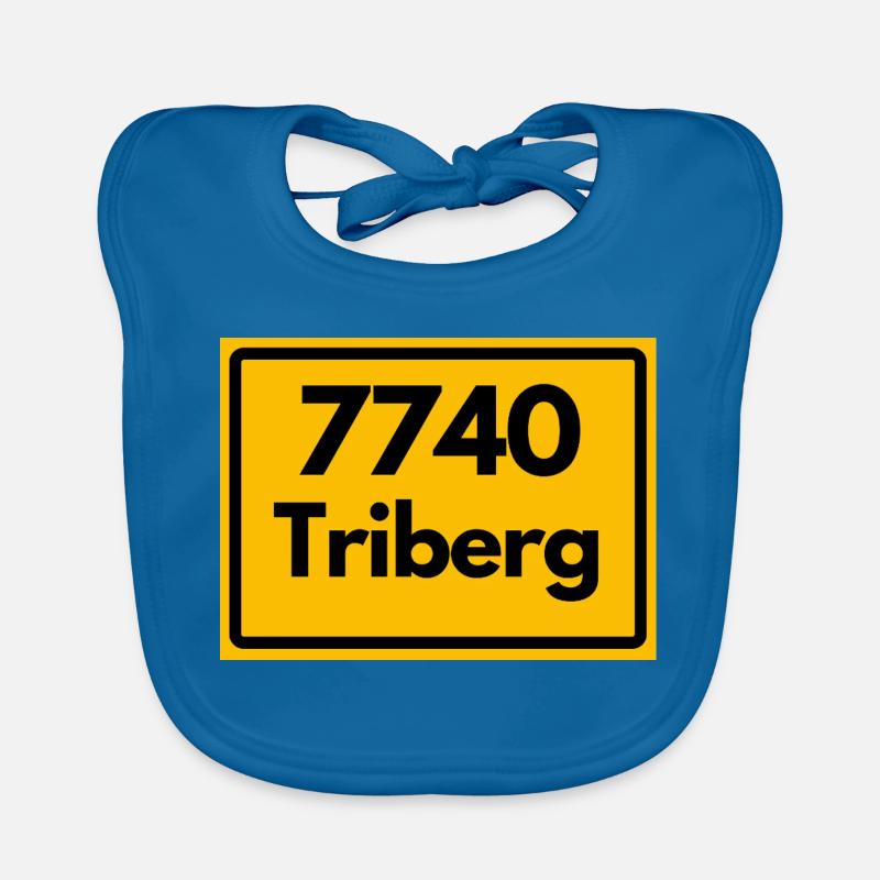 ANCIEN CODE POSTAL RÉTRO 7740 TRIBERG HEIMAT Bavoir bio Bébé