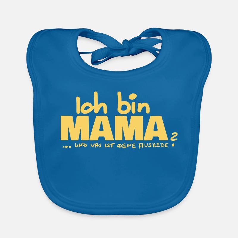 Ich bin Mama Mutterschaft Statement Baby Bio-Lätzchen