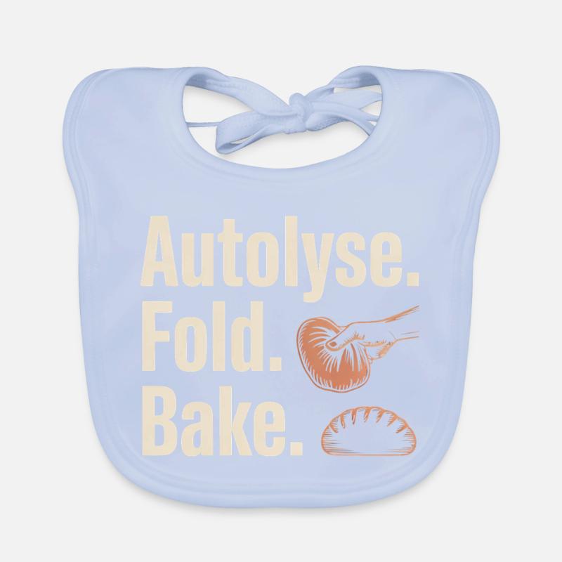 Autolyse Fold Bake Bread Art Organic Baby Bibs