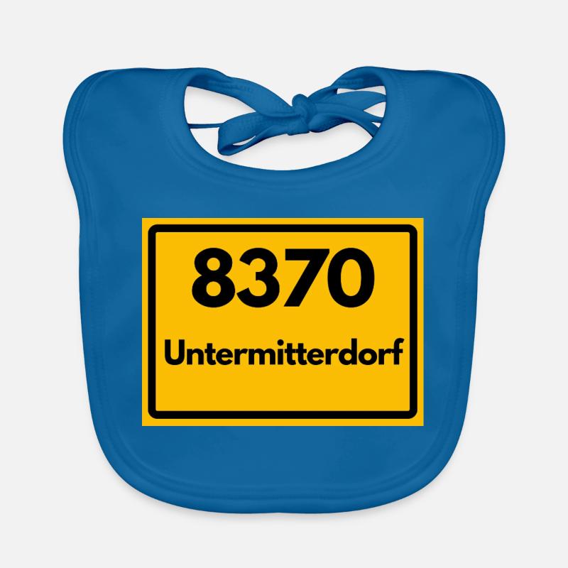 ALTE POSTLEITZAHL PLZ RETRO 8370 UNTERMITTERDORF Baby Bio-Lätzchen