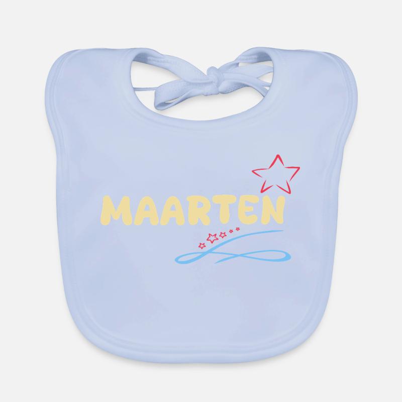 Maarten als Sterne Baby Bio-Lätzchen