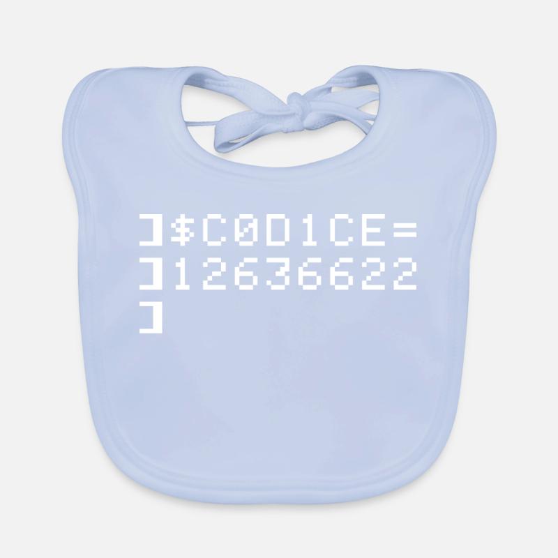 C0D1CE Codice 8-Bit Esadecimale Code Nerd Pix Baby Bio-Lätzchen