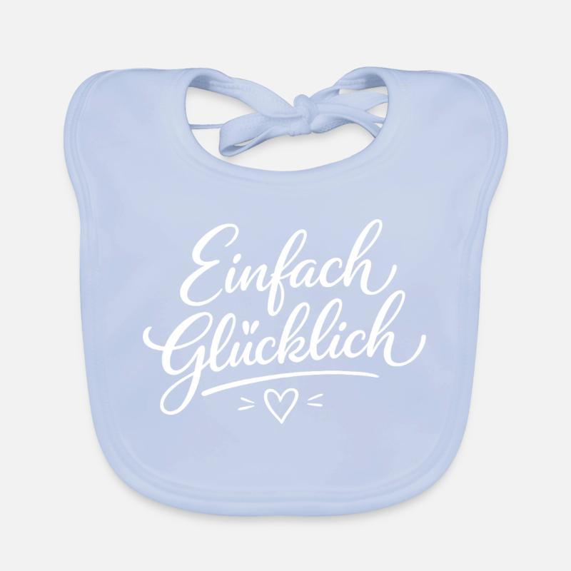 Einfach Glücklich Script Baby Bio-Lätzchen