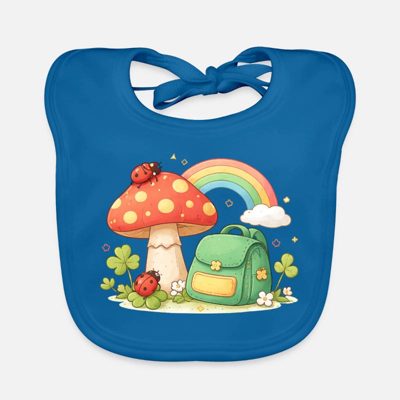 Sac à dos arc-en-ciel Kawaii Conception de l’école Bavoir bio Bébé
