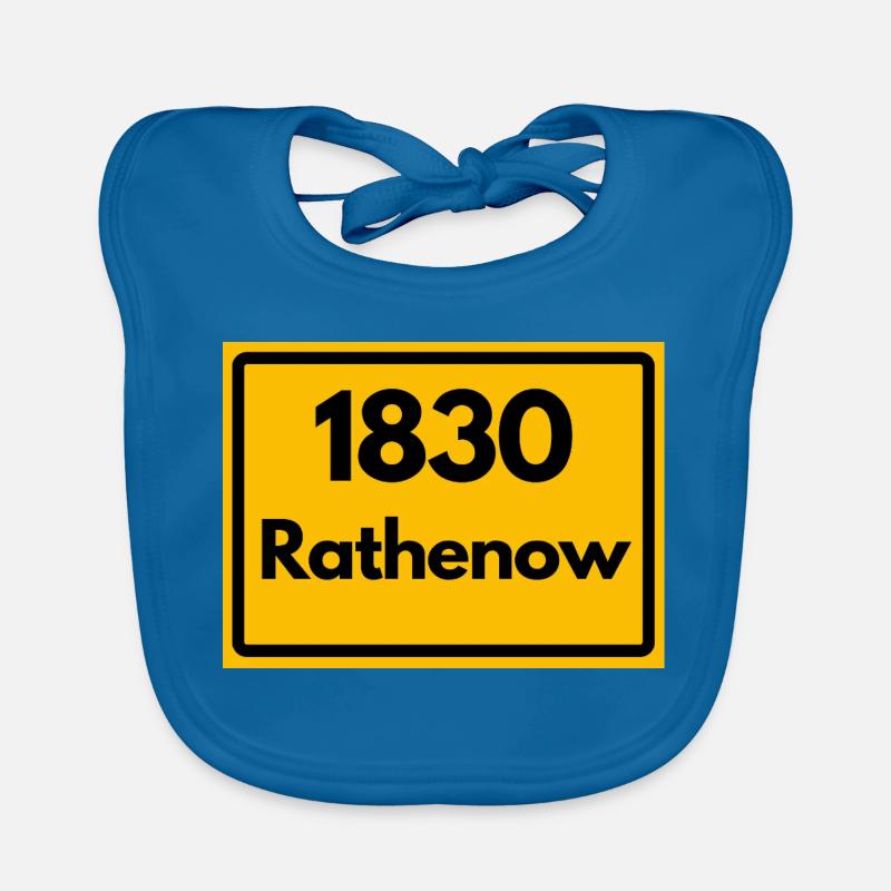 ANCIEN CODE POSTAL RÉTRO 1830 RATHENOW HEIMAT Bavoir bio Bébé