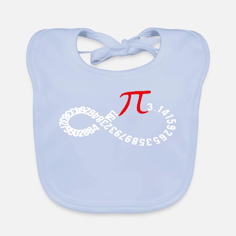 Infinite Pi Digits Ouroboros Organic Baby Bibs