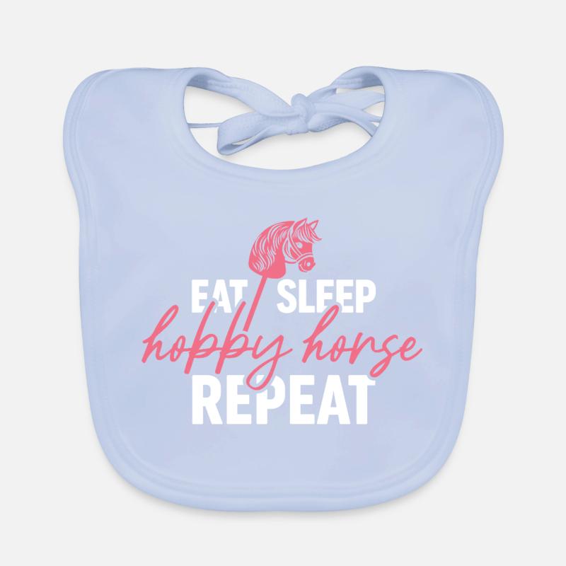 Manger Sommeil Répéter le cheval de loisir - Cavalier Bavoir bio Bébé