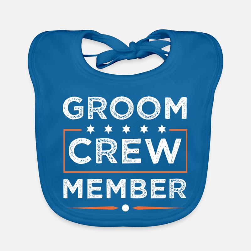 Groom Crew Organic Baby Bibs