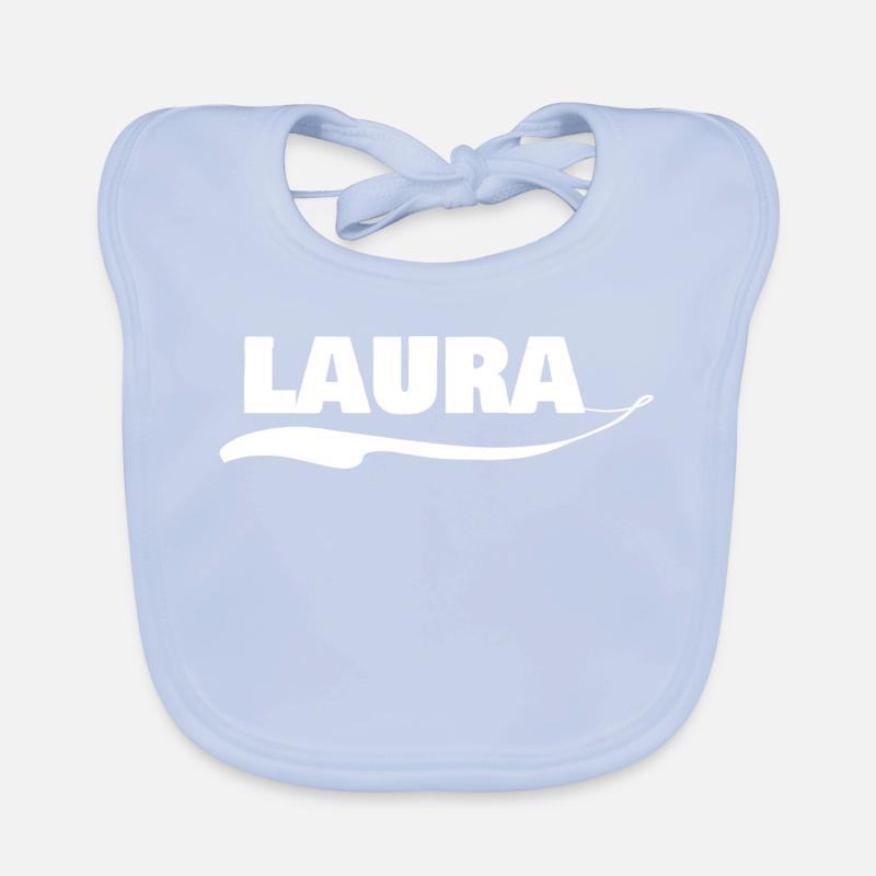 laura als Geschenk Baby Bio-Lätzchen