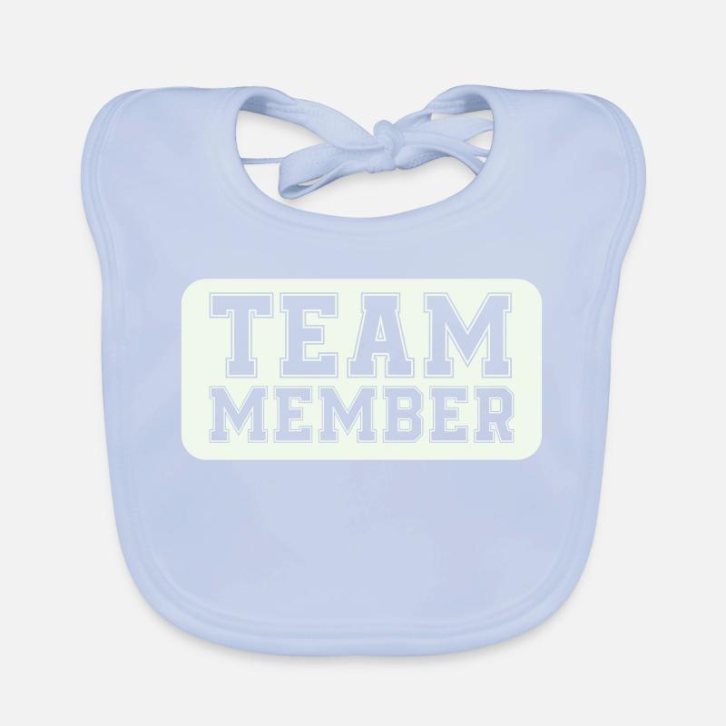 Teammitglied im Varsity-Stil Baby Bio-Lätzchen