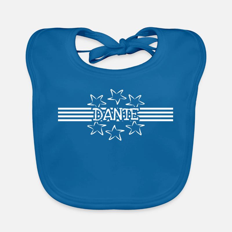 First name Dante Organic Baby Bibs