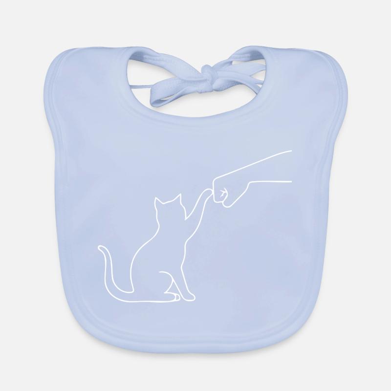 Patte de chat drôle Bavoir bio Bébé