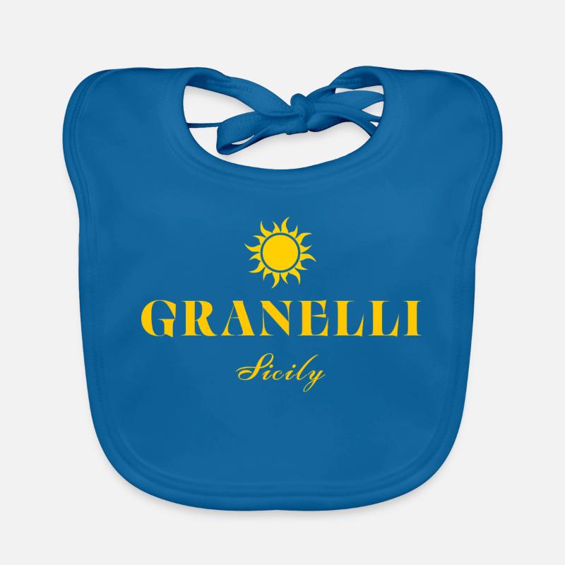 Granelli Sicily Sun Logo Bavoir bio Bébé