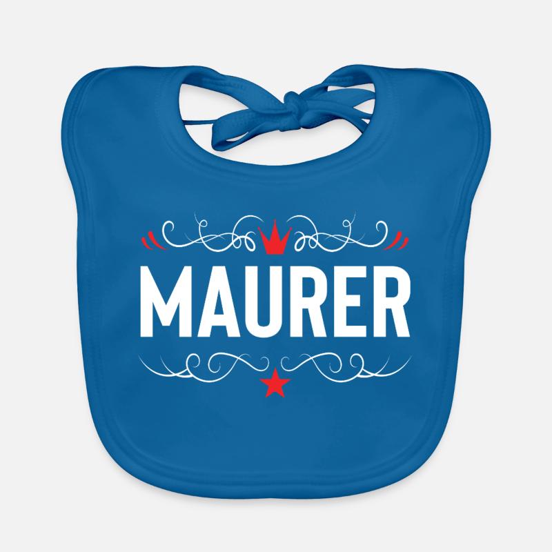 Bricklayer profession Organic Baby Bibs