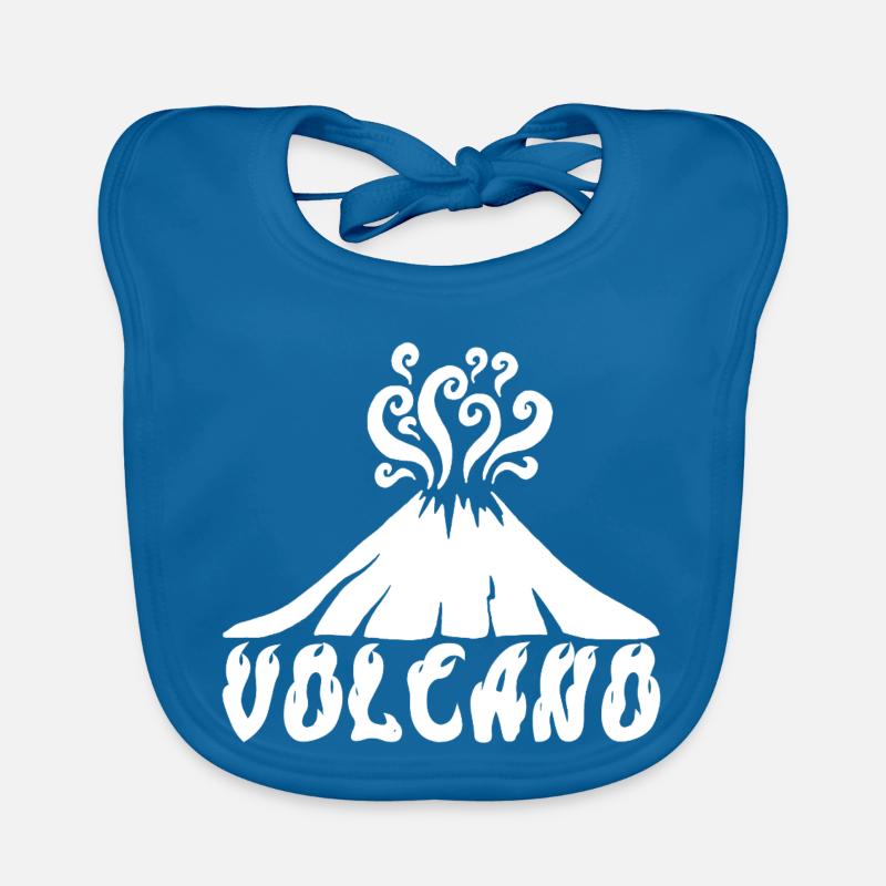 Volcan blanc Bavoir bio Bébé