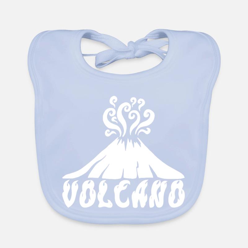 Volcan blanc Bavoir bio Bébé
