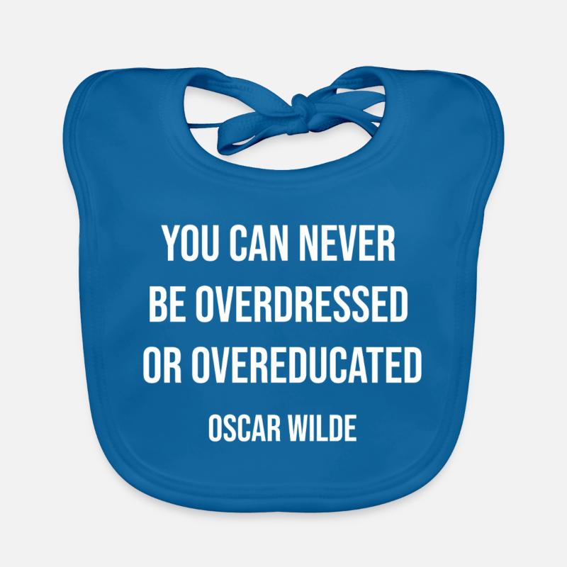 Overdressed oder übergebildetes Zitat-T-Shirt Baby Bio-Lätzchen