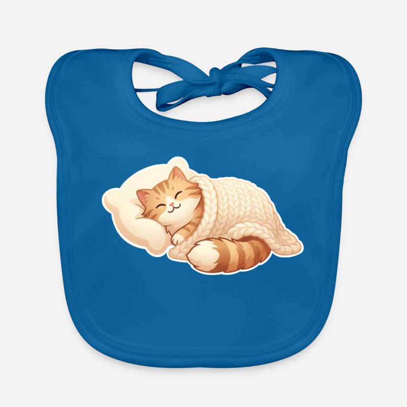 Le chat dort Bavoir bio Bébé