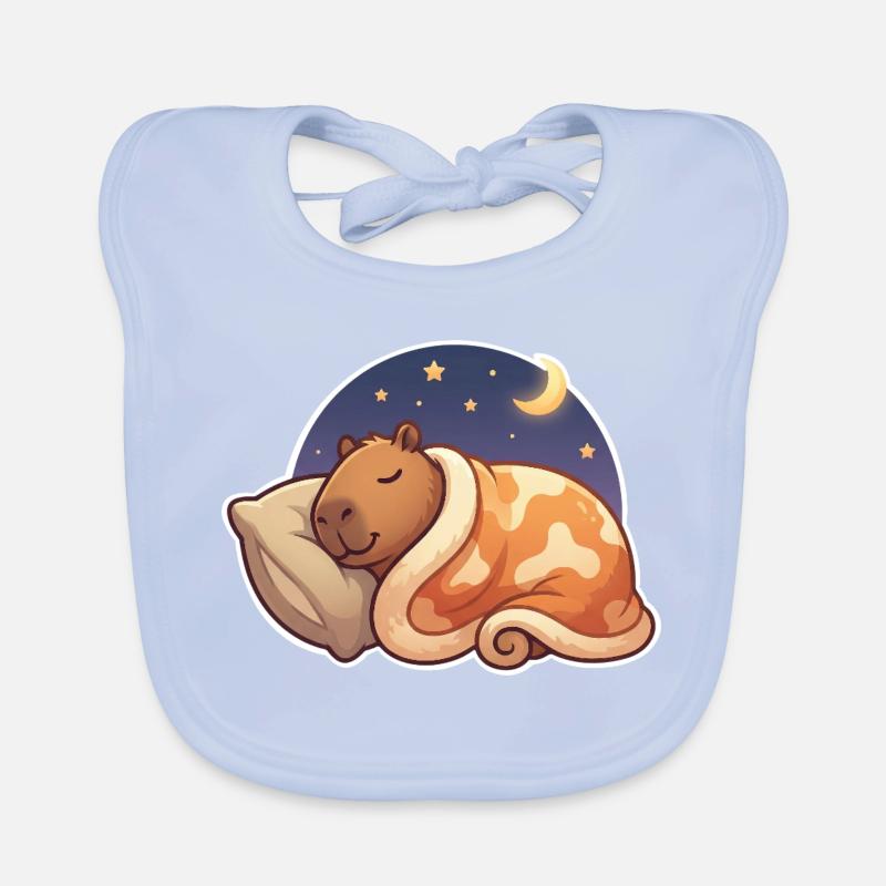Capybara Schlafen Baby Bio-Lätzchen