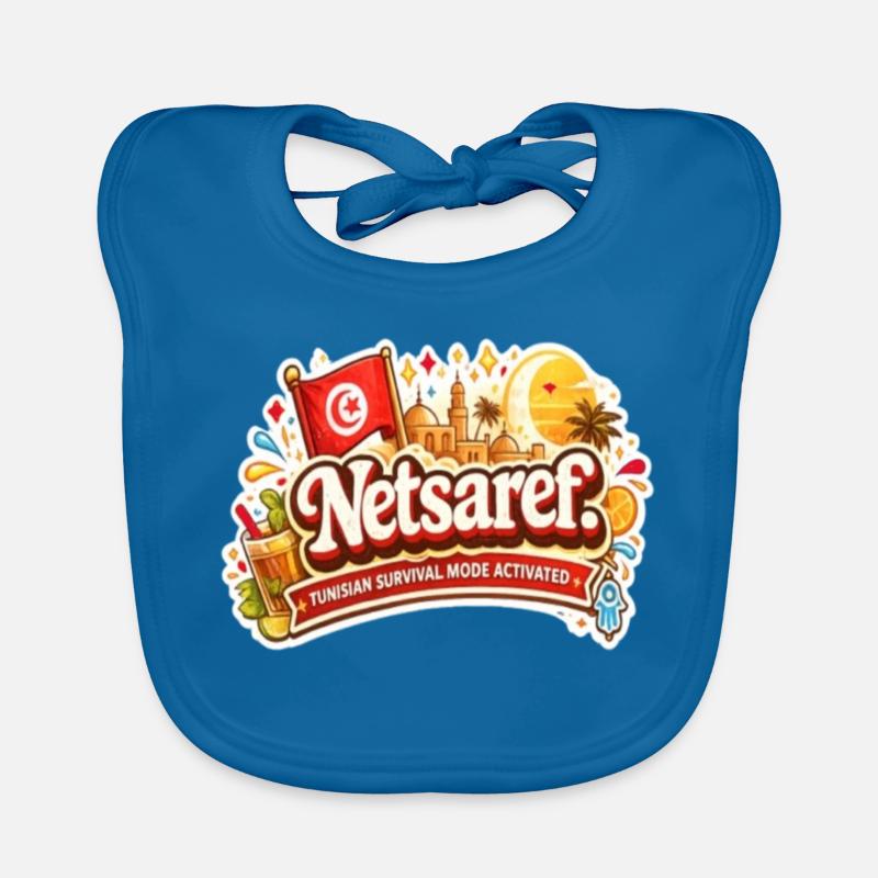 Netsaref – Funny Tunisian Survival Mode Design Bavoir bio Bébé