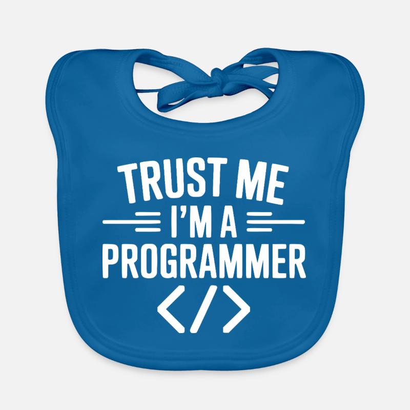 Trust Me I'm a Programmer Organic Baby Bibs