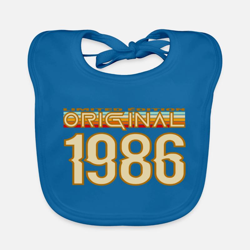 Original 1986 Retro Logo Organic Baby Bibs