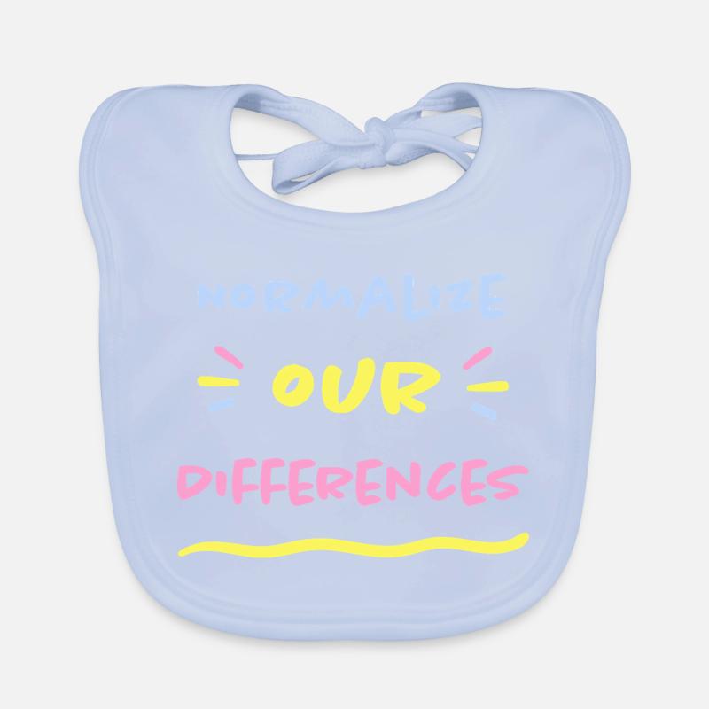 Normaliser nos différences - Inclusion TSA TDAH Bavoir bio Bébé