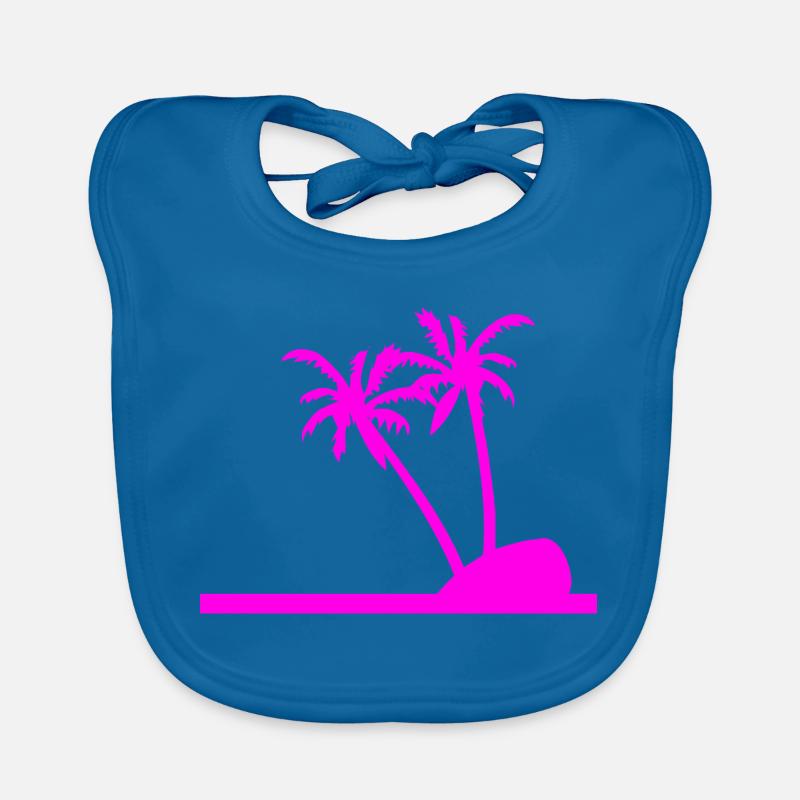 Palm trees Organic Baby Bibs
