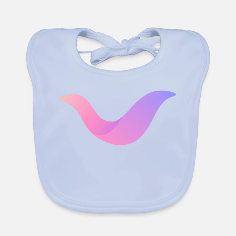 Nébuleuse Gradient Swoosh Bavoir bio Bébé