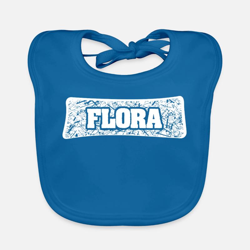 Flora als Name Baby Bio-Lätzchen