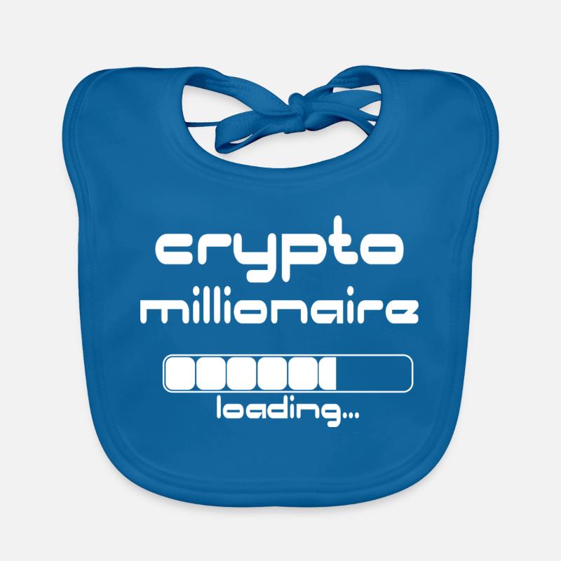 Crypto Millionaire Loading Funny Bitcoin ETH Baby Bio-Lätzchen