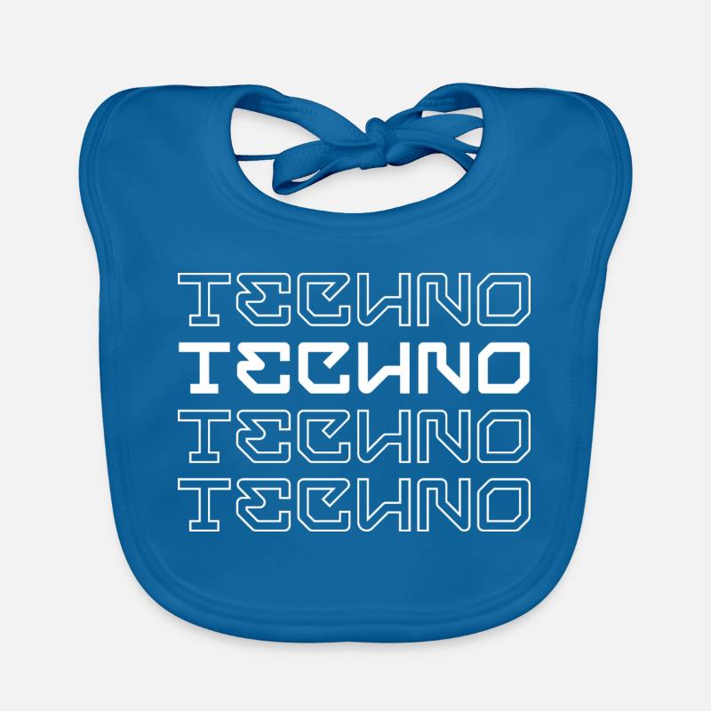 Techno-modernes Typografie-Logodesign Baby Bio-Lätzchen