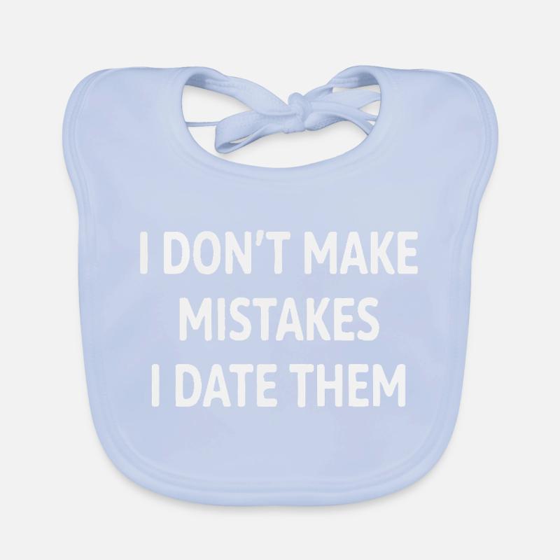 I Date Error Saying Organic Baby Bibs