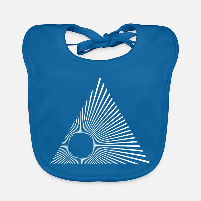 Radiant Triangle Rays Organic Baby Bibs