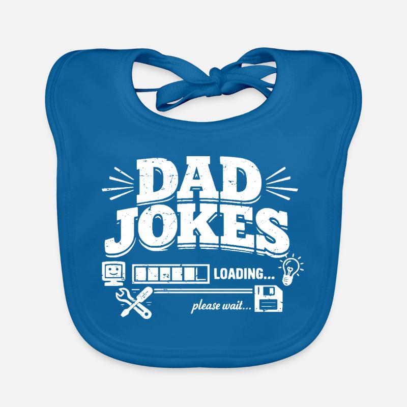 Dad Jokes Loading Please Wait Organic Baby Bibs