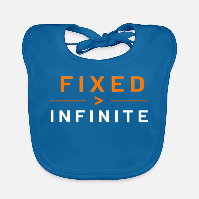 Bitcoin Fixed Supply Typography Organic Baby Bibs